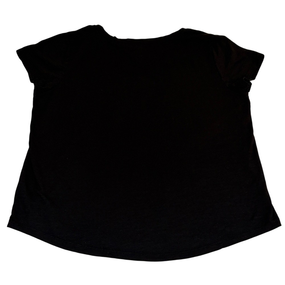 Sonoma Goods for Life The Everyday Tee Black V-Neck Short Sleeve Shirt XL - Picture 2 of 5